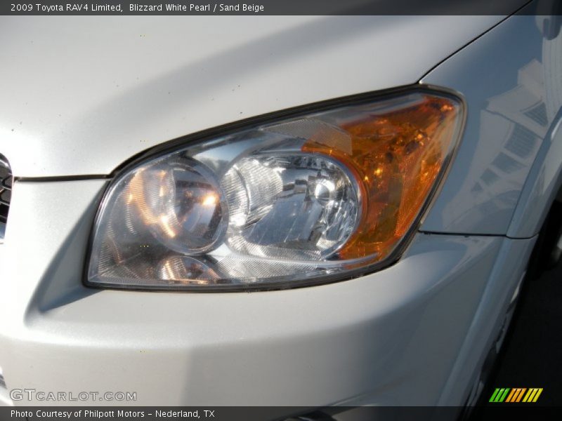 Blizzard White Pearl / Sand Beige 2009 Toyota RAV4 Limited