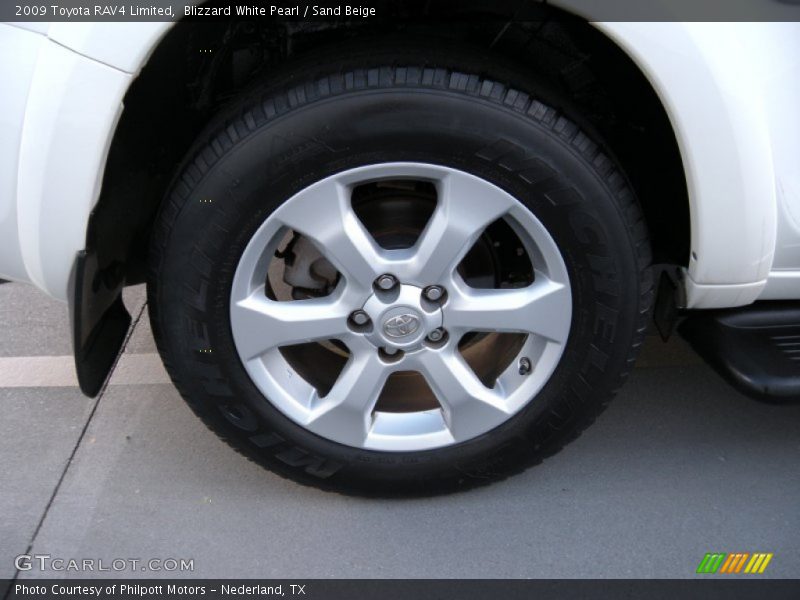 Blizzard White Pearl / Sand Beige 2009 Toyota RAV4 Limited