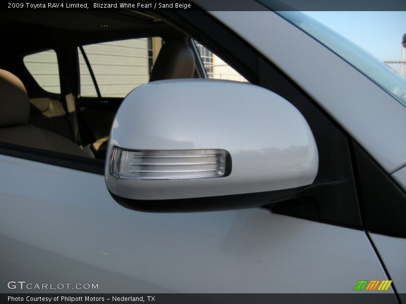 Blizzard White Pearl / Sand Beige 2009 Toyota RAV4 Limited