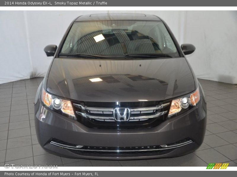 Smoky Topaz Metallic / Truffle 2014 Honda Odyssey EX-L