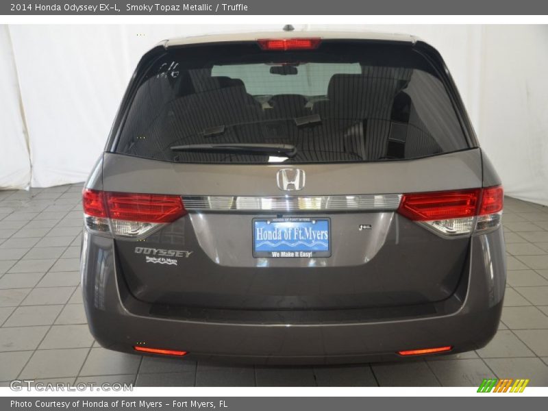 Smoky Topaz Metallic / Truffle 2014 Honda Odyssey EX-L