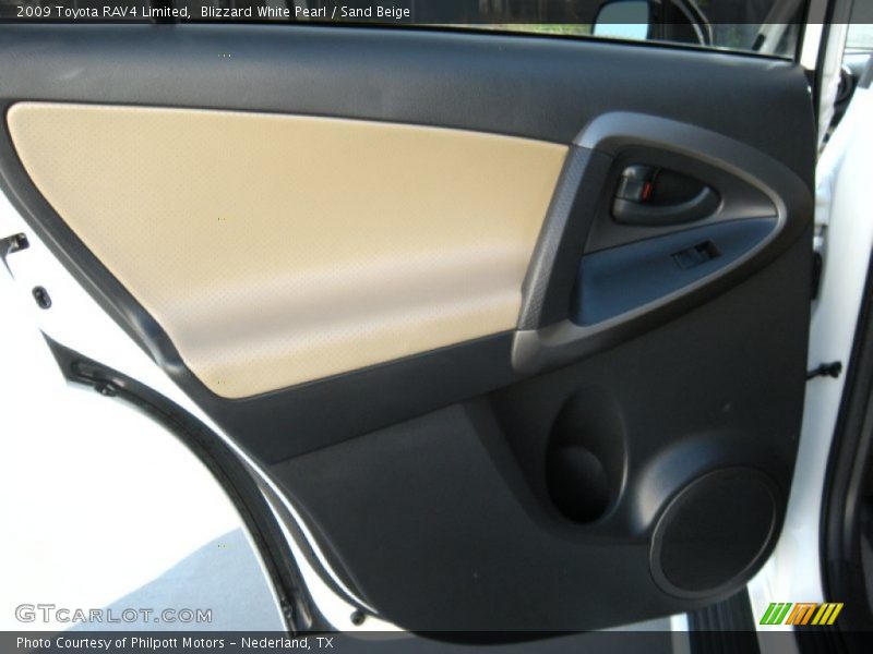 Blizzard White Pearl / Sand Beige 2009 Toyota RAV4 Limited