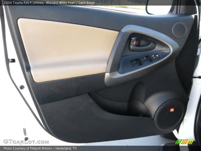 Blizzard White Pearl / Sand Beige 2009 Toyota RAV4 Limited