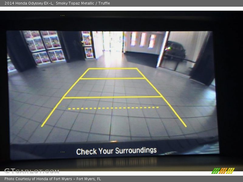Smoky Topaz Metallic / Truffle 2014 Honda Odyssey EX-L