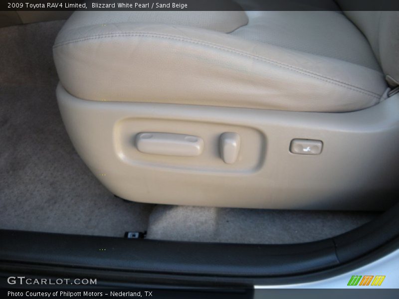 Blizzard White Pearl / Sand Beige 2009 Toyota RAV4 Limited