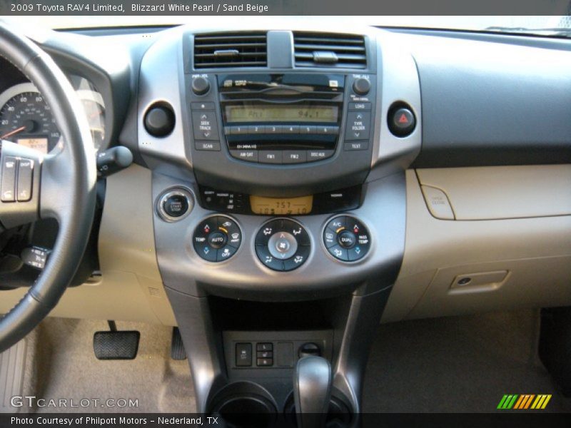 Blizzard White Pearl / Sand Beige 2009 Toyota RAV4 Limited