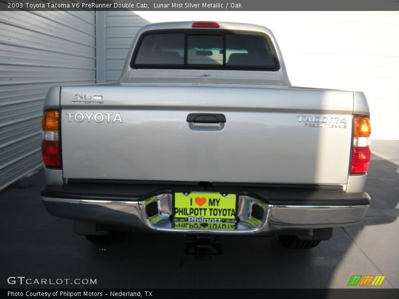 Lunar Mist Silver Metallic / Oak 2003 Toyota Tacoma V6 PreRunner Double Cab