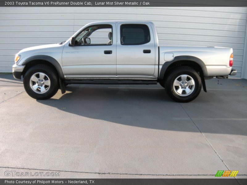 Lunar Mist Silver Metallic / Oak 2003 Toyota Tacoma V6 PreRunner Double Cab