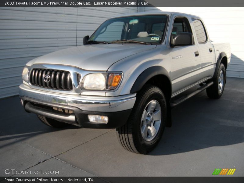 Lunar Mist Silver Metallic / Oak 2003 Toyota Tacoma V6 PreRunner Double Cab