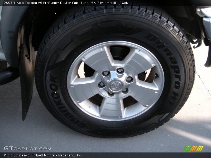 Lunar Mist Silver Metallic / Oak 2003 Toyota Tacoma V6 PreRunner Double Cab