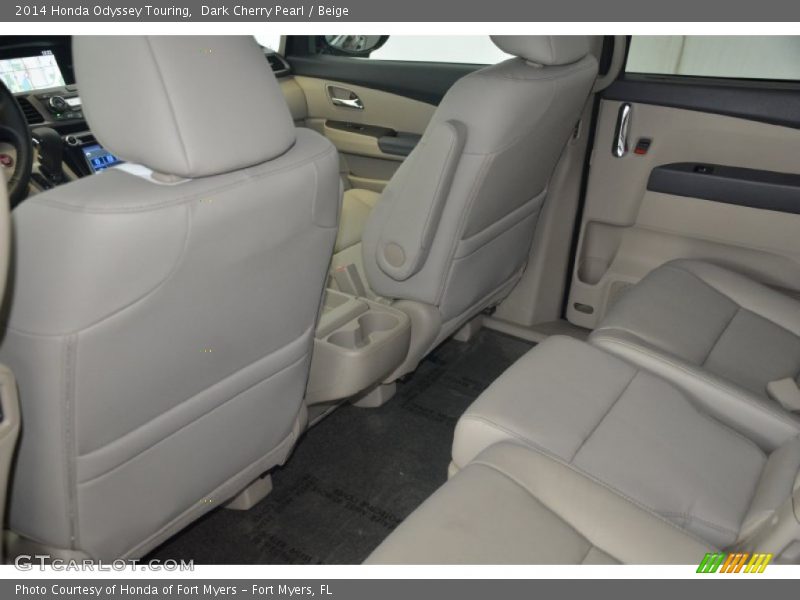 Dark Cherry Pearl / Beige 2014 Honda Odyssey Touring