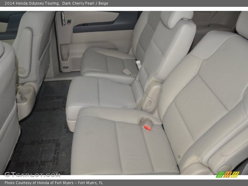 Dark Cherry Pearl / Beige 2014 Honda Odyssey Touring