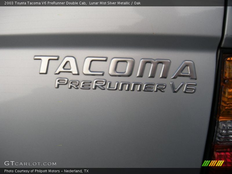 Lunar Mist Silver Metallic / Oak 2003 Toyota Tacoma V6 PreRunner Double Cab