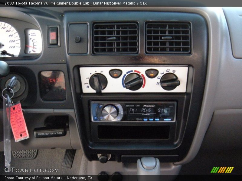 Lunar Mist Silver Metallic / Oak 2003 Toyota Tacoma V6 PreRunner Double Cab