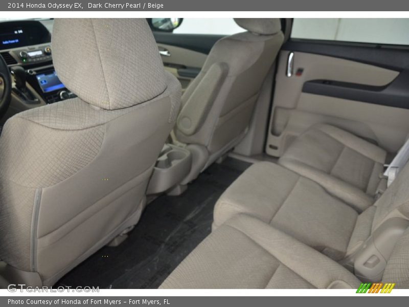 Dark Cherry Pearl / Beige 2014 Honda Odyssey EX