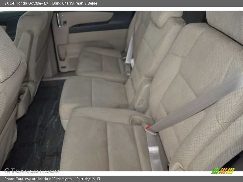 Dark Cherry Pearl / Beige 2014 Honda Odyssey EX