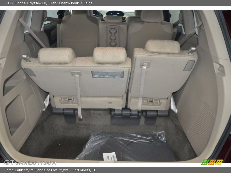 Dark Cherry Pearl / Beige 2014 Honda Odyssey EX