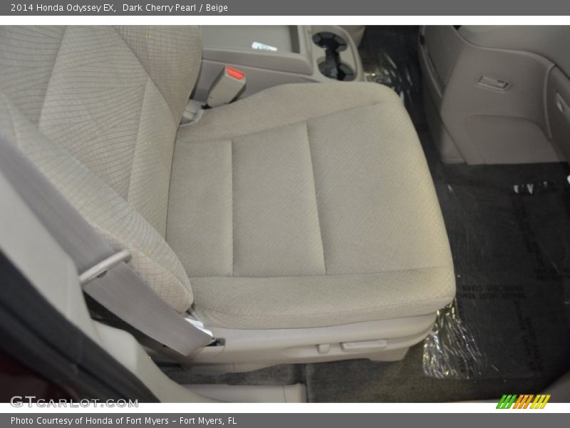 Dark Cherry Pearl / Beige 2014 Honda Odyssey EX