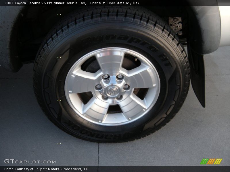 Lunar Mist Silver Metallic / Oak 2003 Toyota Tacoma V6 PreRunner Double Cab
