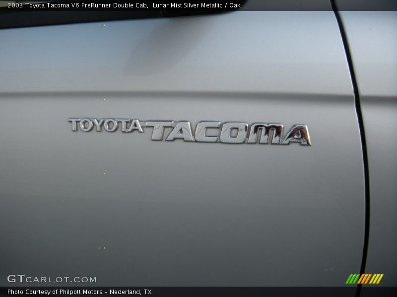 Lunar Mist Silver Metallic / Oak 2003 Toyota Tacoma V6 PreRunner Double Cab