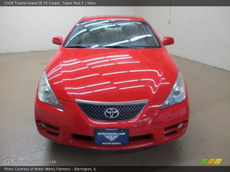 Super Red 5 / Ivory 2008 Toyota Solara SE V6 Coupe