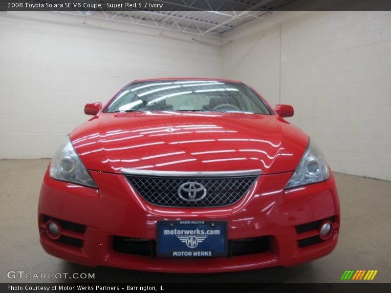 Super Red 5 / Ivory 2008 Toyota Solara SE V6 Coupe