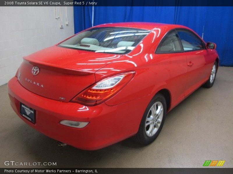 Super Red 5 / Ivory 2008 Toyota Solara SE V6 Coupe