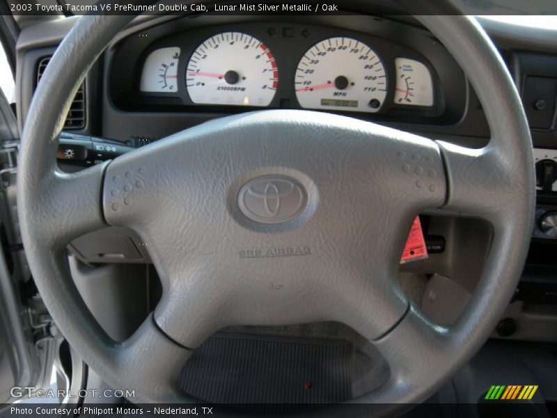 Lunar Mist Silver Metallic / Oak 2003 Toyota Tacoma V6 PreRunner Double Cab