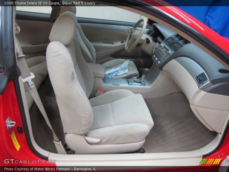 Super Red 5 / Ivory 2008 Toyota Solara SE V6 Coupe