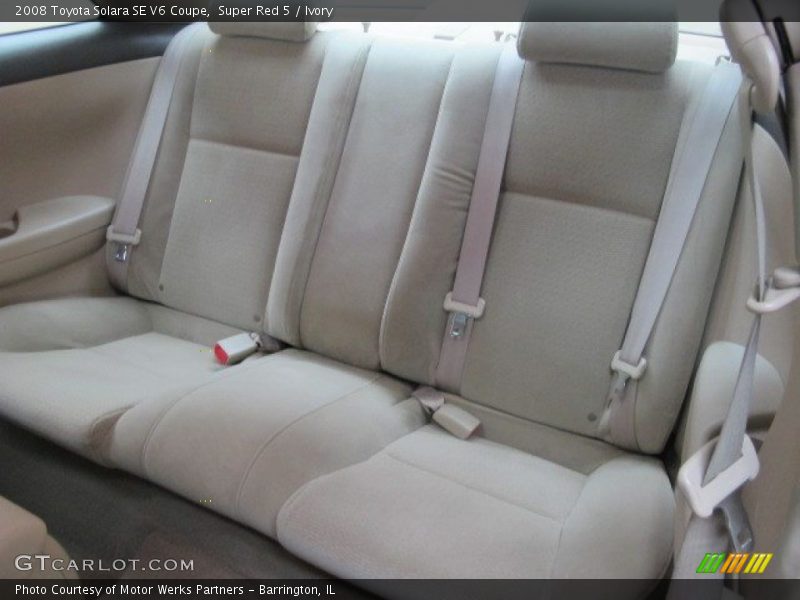 Super Red 5 / Ivory 2008 Toyota Solara SE V6 Coupe