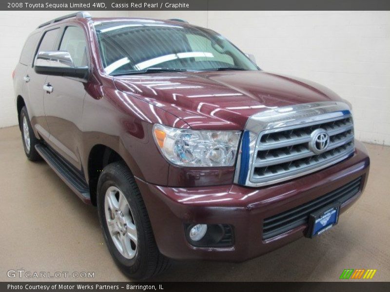 Cassis Red Pearl / Graphite 2008 Toyota Sequoia Limited 4WD