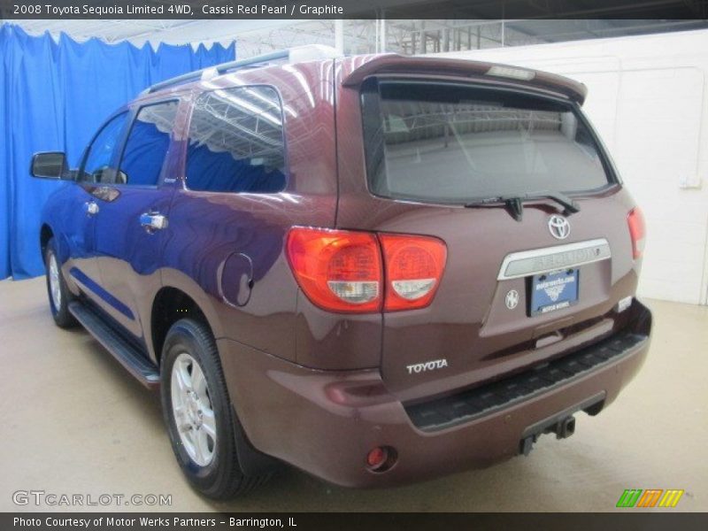 Cassis Red Pearl / Graphite 2008 Toyota Sequoia Limited 4WD
