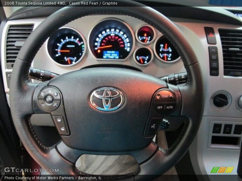 Cassis Red Pearl / Graphite 2008 Toyota Sequoia Limited 4WD