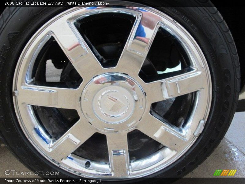 White Diamond / Ebony 2008 Cadillac Escalade ESV AWD