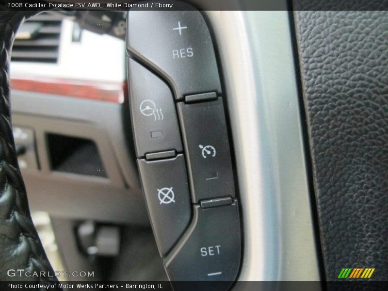 White Diamond / Ebony 2008 Cadillac Escalade ESV AWD