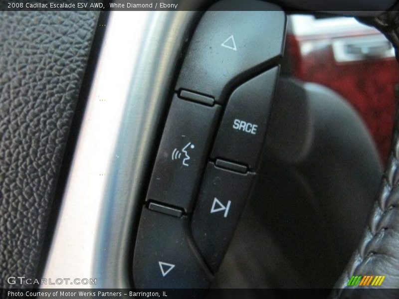 White Diamond / Ebony 2008 Cadillac Escalade ESV AWD