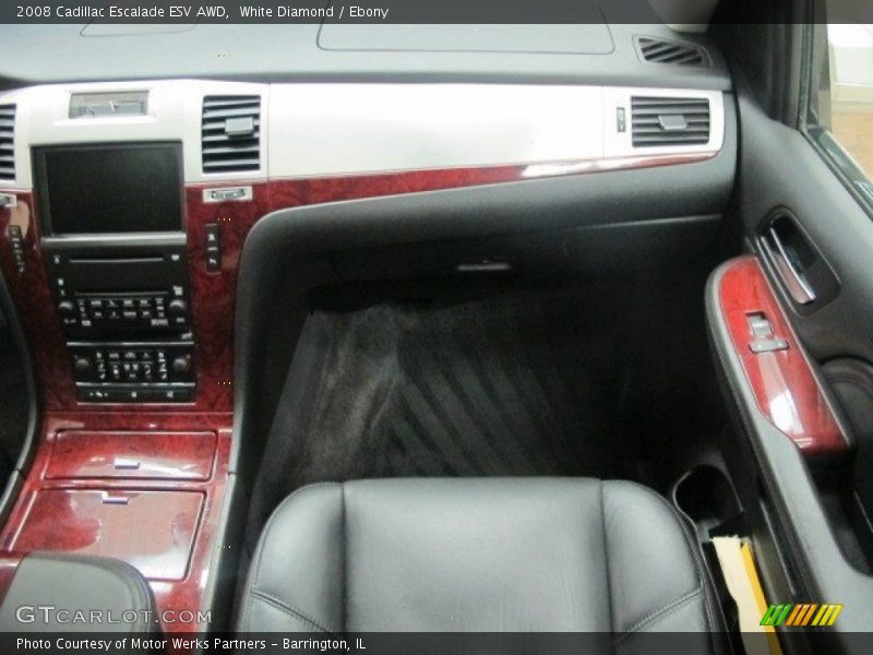White Diamond / Ebony 2008 Cadillac Escalade ESV AWD