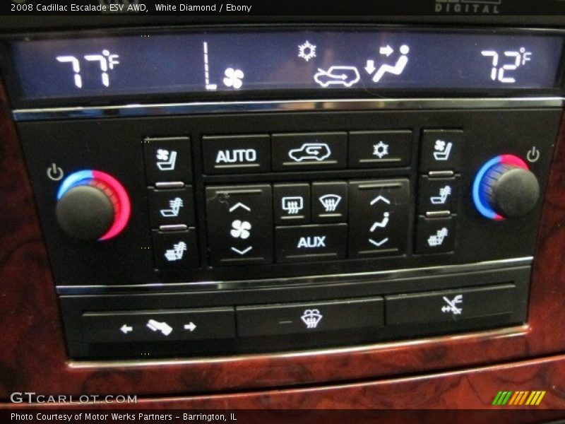 White Diamond / Ebony 2008 Cadillac Escalade ESV AWD
