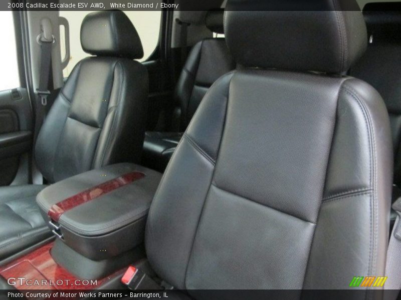 White Diamond / Ebony 2008 Cadillac Escalade ESV AWD