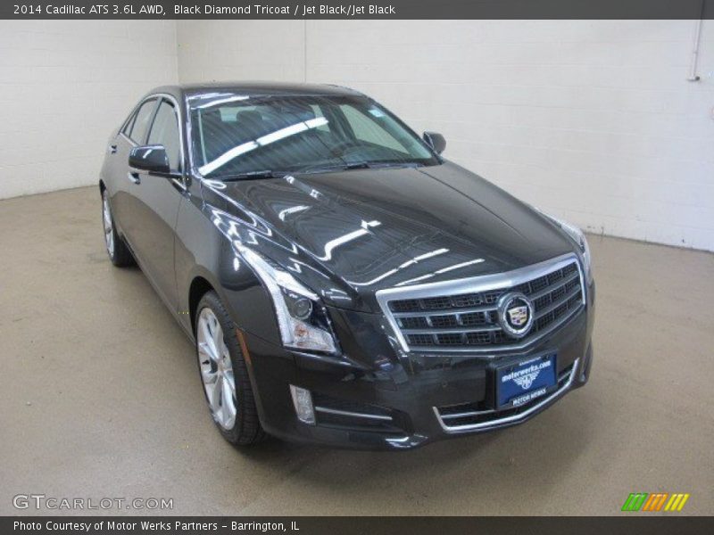 Black Diamond Tricoat / Jet Black/Jet Black 2014 Cadillac ATS 3.6L AWD