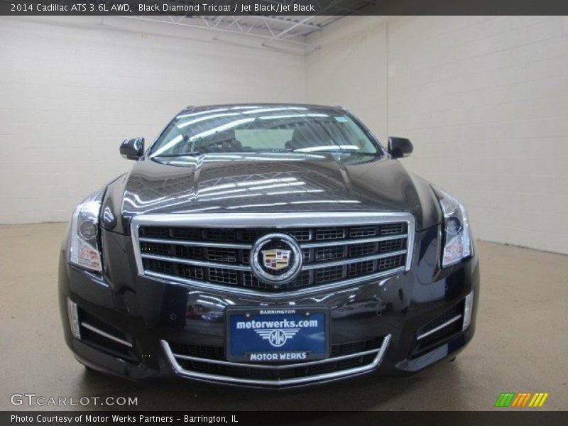 Black Diamond Tricoat / Jet Black/Jet Black 2014 Cadillac ATS 3.6L AWD