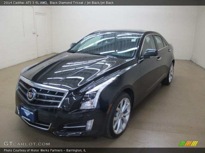 Black Diamond Tricoat / Jet Black/Jet Black 2014 Cadillac ATS 3.6L AWD