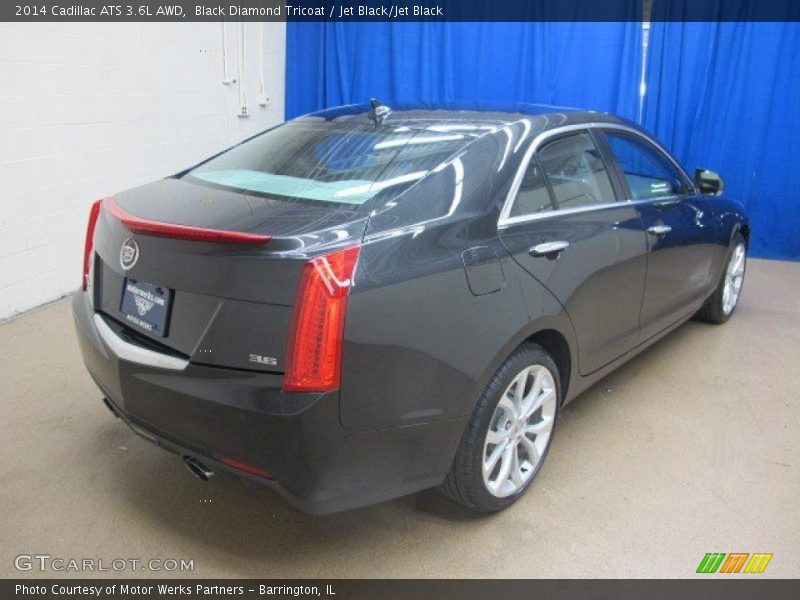 Black Diamond Tricoat / Jet Black/Jet Black 2014 Cadillac ATS 3.6L AWD