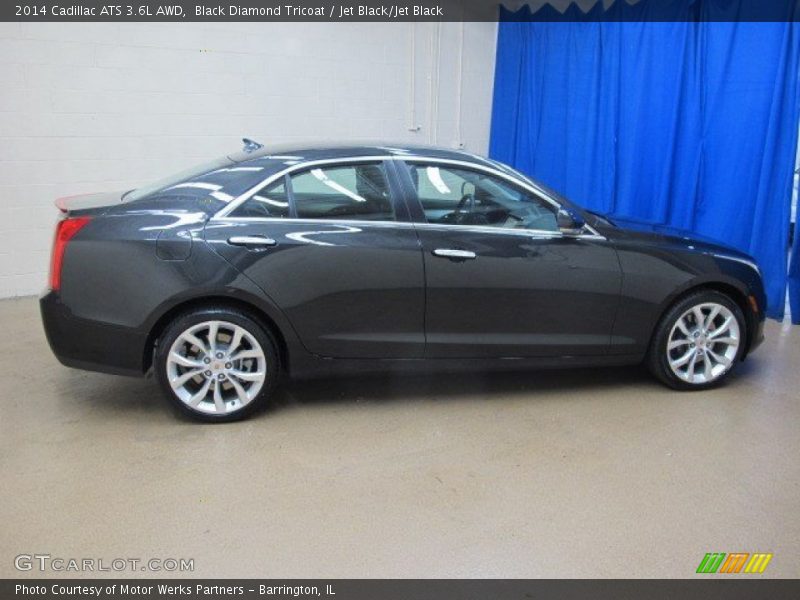 Black Diamond Tricoat / Jet Black/Jet Black 2014 Cadillac ATS 3.6L AWD