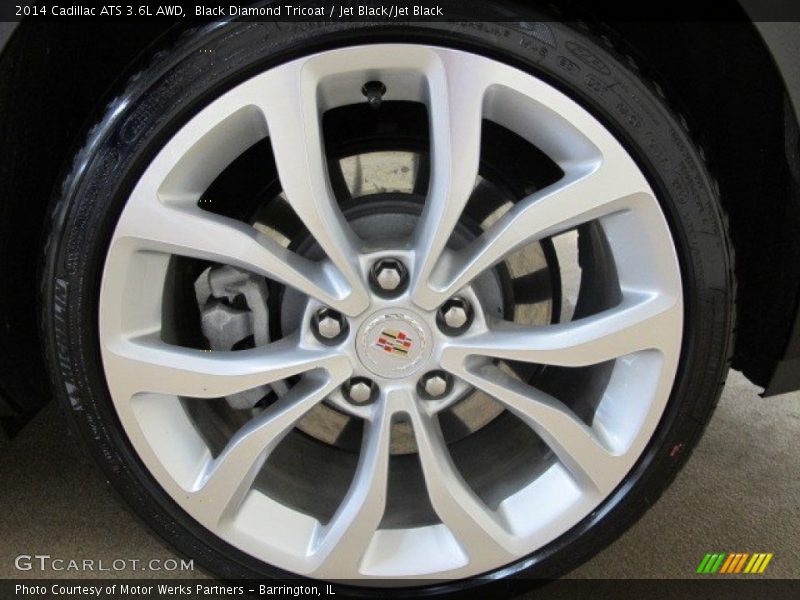 Black Diamond Tricoat / Jet Black/Jet Black 2014 Cadillac ATS 3.6L AWD