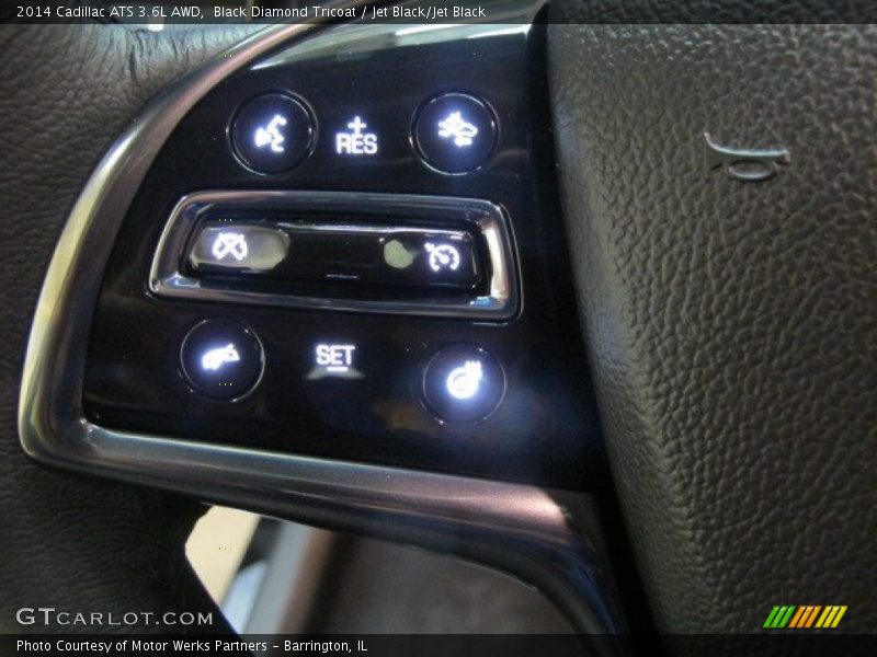 Black Diamond Tricoat / Jet Black/Jet Black 2014 Cadillac ATS 3.6L AWD