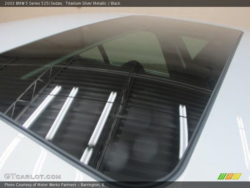 Titanium Silver Metallic / Black 2003 BMW 5 Series 525i Sedan