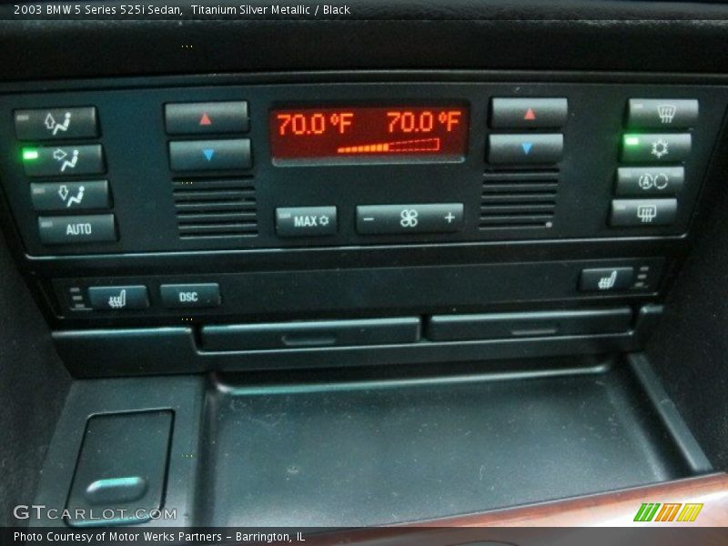 Titanium Silver Metallic / Black 2003 BMW 5 Series 525i Sedan
