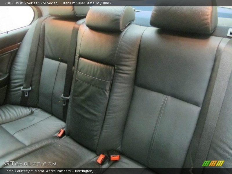 Titanium Silver Metallic / Black 2003 BMW 5 Series 525i Sedan
