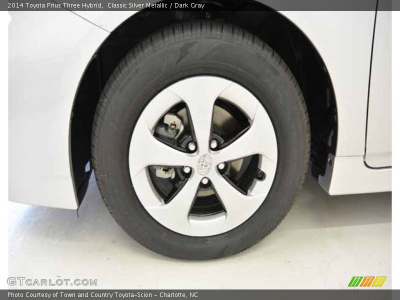 Classic Silver Metallic / Dark Gray 2014 Toyota Prius Three Hybrid